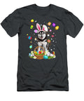 Husky Dog Easter Egg Hunting Basket Easter Day Sophie Eleanor T-Shirt