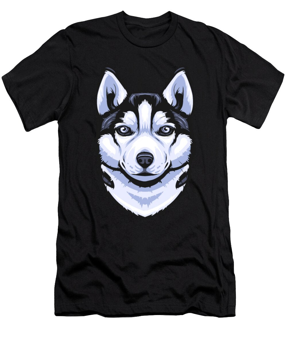 Husky Dog Face Tinh Tran Le Thanh T-Shirt