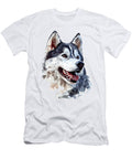 Husky Dog Motif Pet Illustration Husky Studi Alex T-Shirt