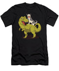 Husky Dog Riding Dinosaur Trex Funny Animal Studi Alex T-Shirt