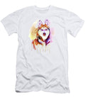 Husky Dog Watercolor Portrait Marian Voicu T-Shirt