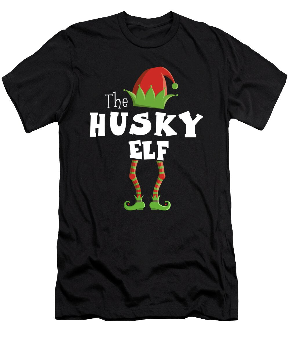 Husky Elf Xmas Pajama Wowshirt T-Shirt