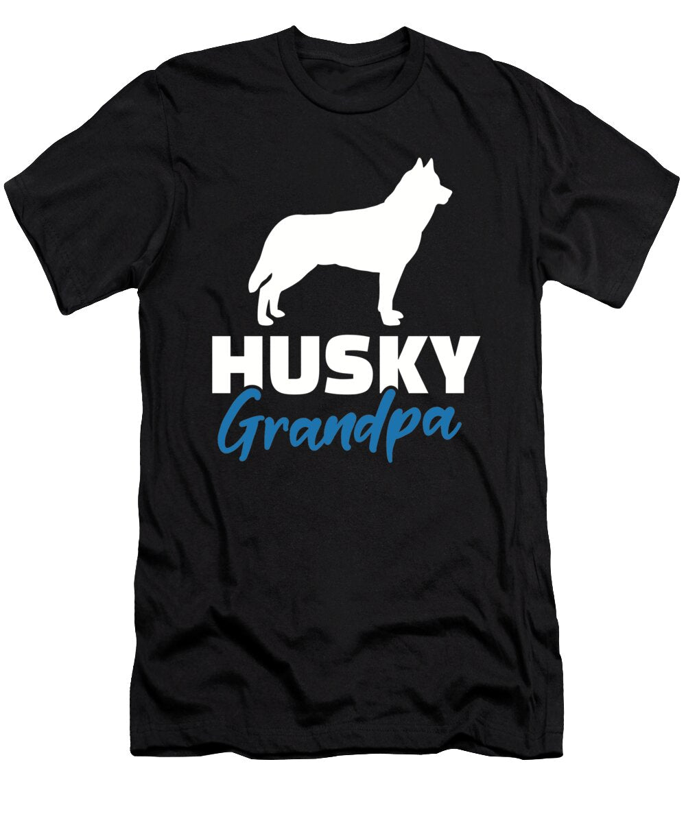 Husky Grandpa By Designzz T-Shirt