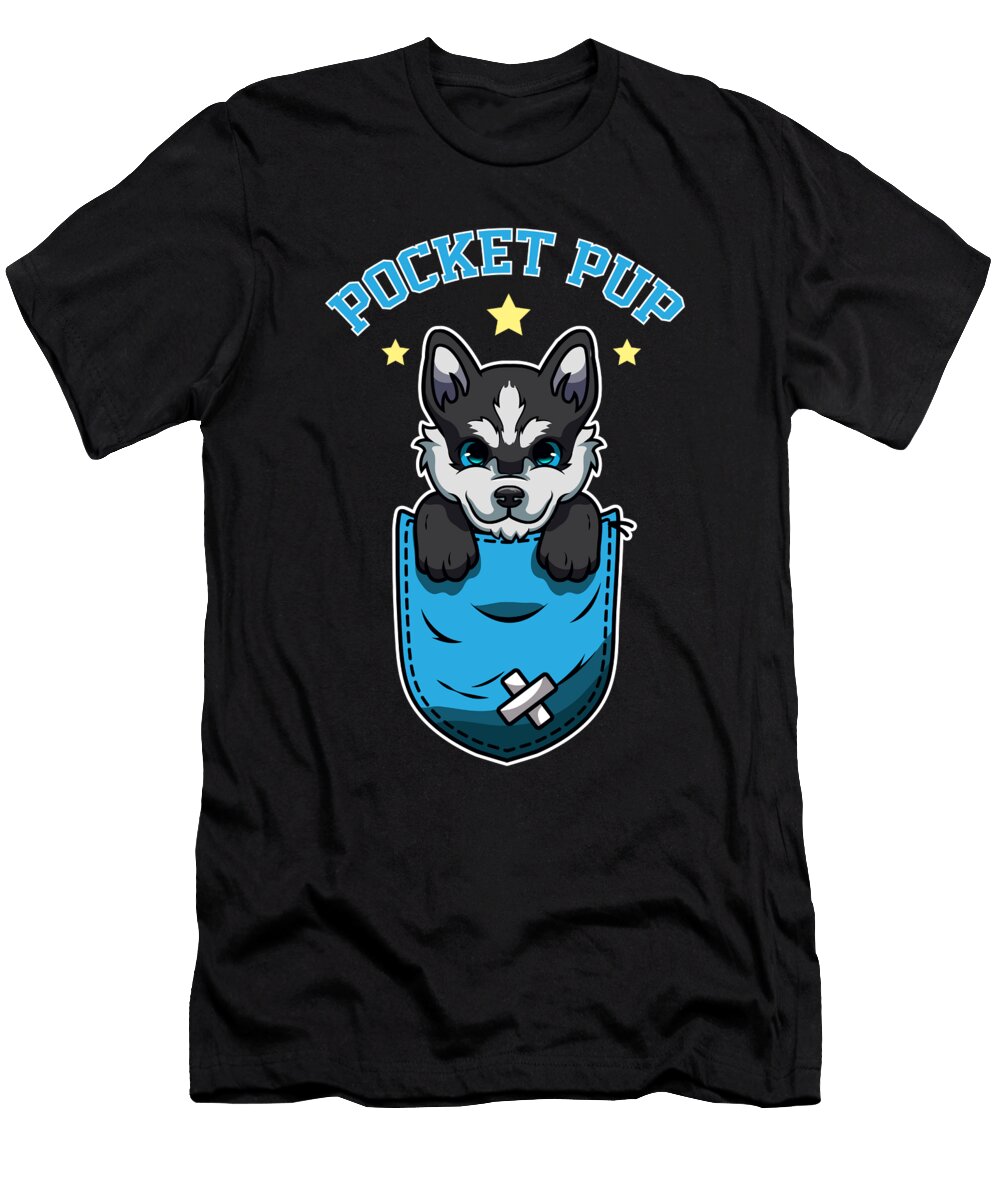 Husky Huksy Baby Huksy Dog Sled Dog Steven Zimmer T-Shirt