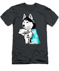 Husky I Love Mom Tattoo Pierre Arabel T-Shirt