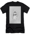 Husky in the Snow Bw Elisabeth Lucas T-Shirt