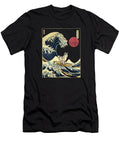 Husky Japanese Kanagawa Wave Funny Surf Dog Natalie Lidford T-Shirt