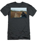 Husky Looks Out At the Foggy Trail Taylor Zann T-Shirt