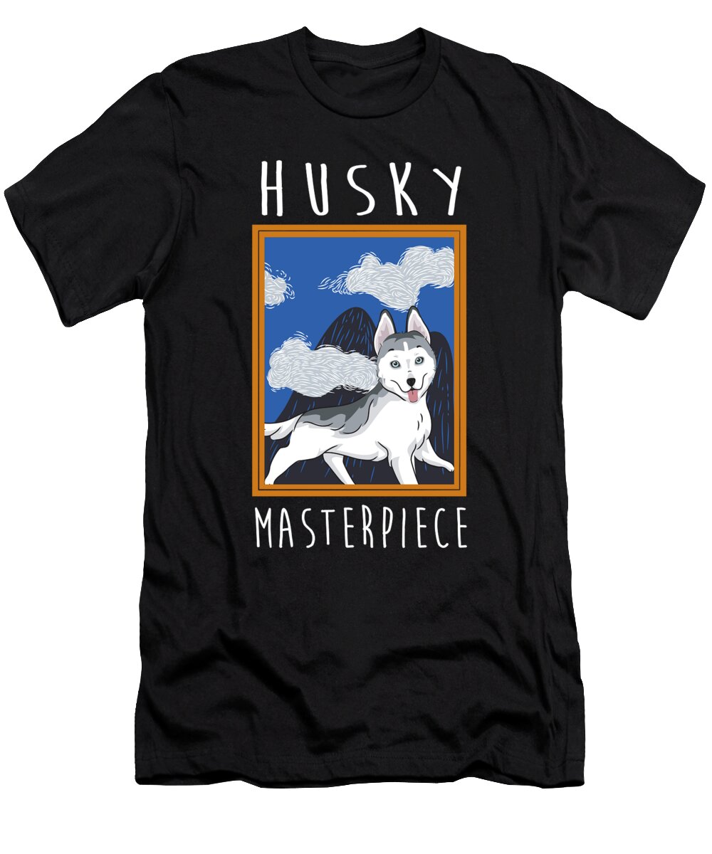 Husky Masterpiece Siberian Sled Dog Owner Pet Lover Gift Thomas Larch T-Shirt