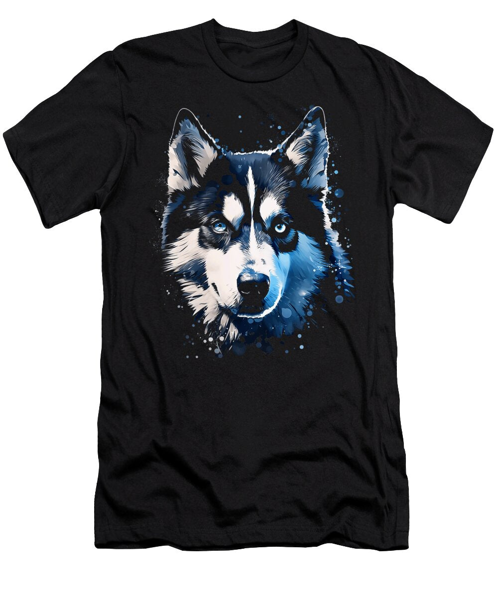 Husky Motif Pet Dog Husky Yah Lishr T-Shirt
