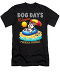 Husky on Inflatable Boat Dog Days of Summer Studi Alex T-Shirt