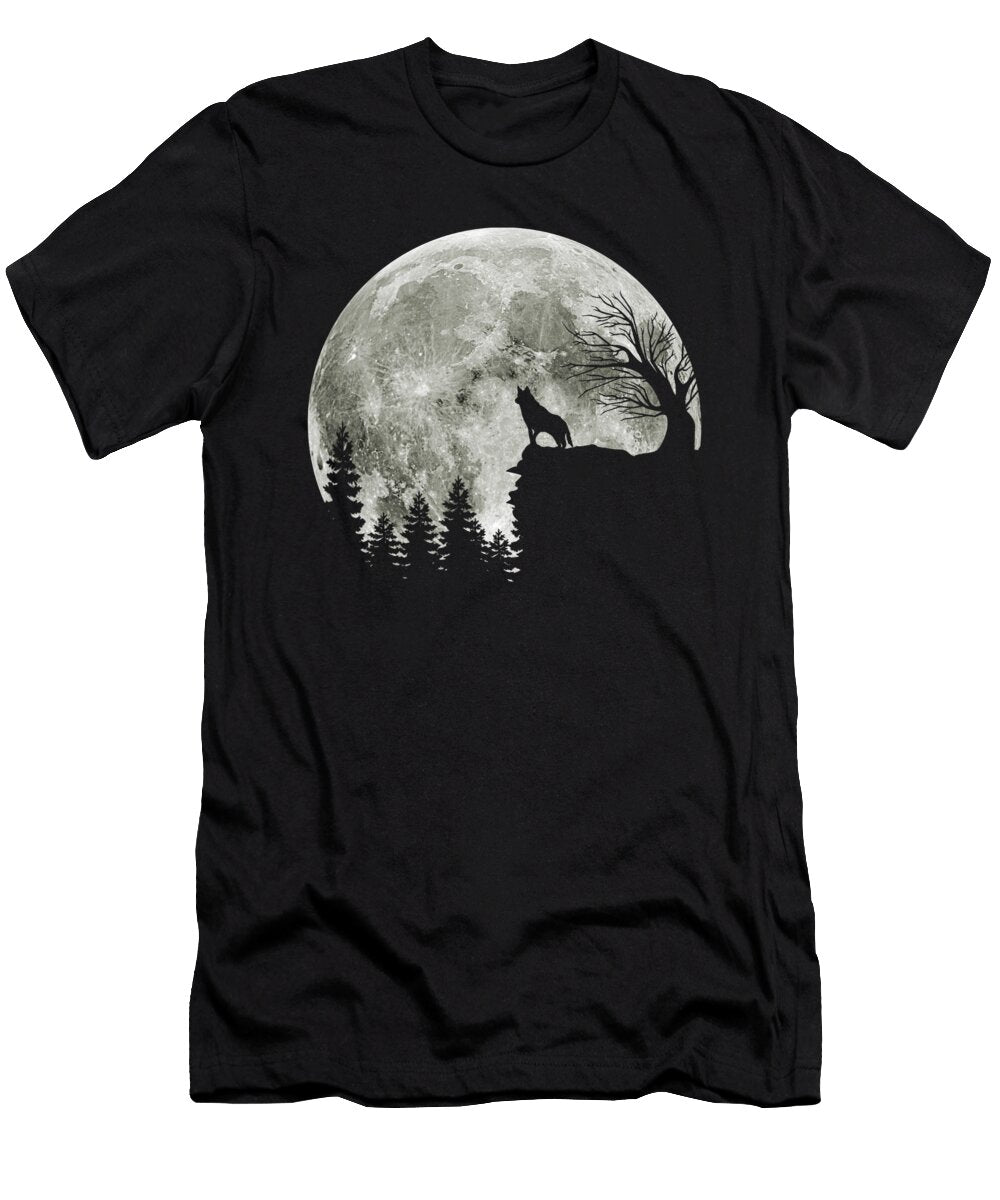 Husky on Mountain Halloween for Adults Fancy Lifestyle Art T-Shirt