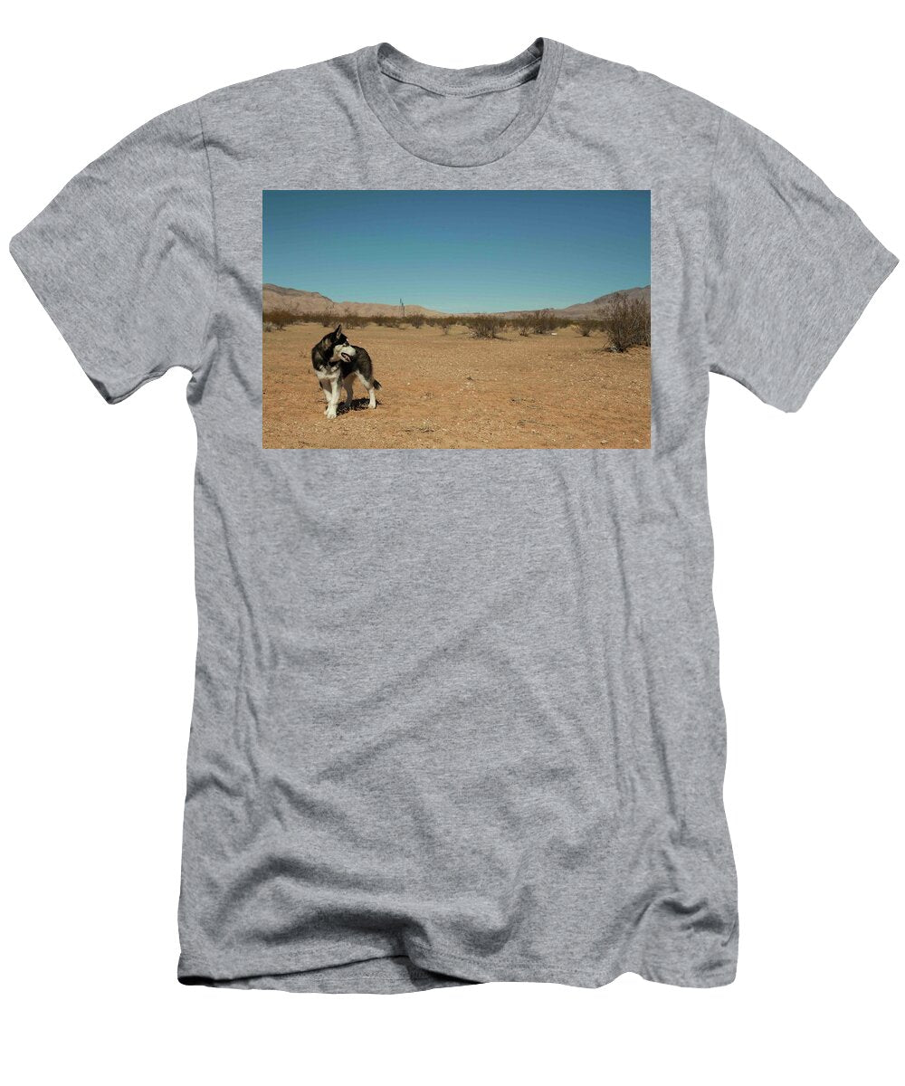 Husky Out of Place in the Desert Taylor Zann T-Shirt
