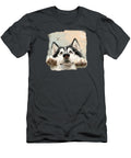 Husky Peeking Over Wall 02 Elisabeth Lucas T-Shirt