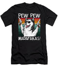 Husky Pew Pew Dog Vintage Retro Sunset Dogs Guns Zyneu Gangd T-Shirt