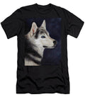 Husky Portrait Painting Rachel Stribbling T-Shirt