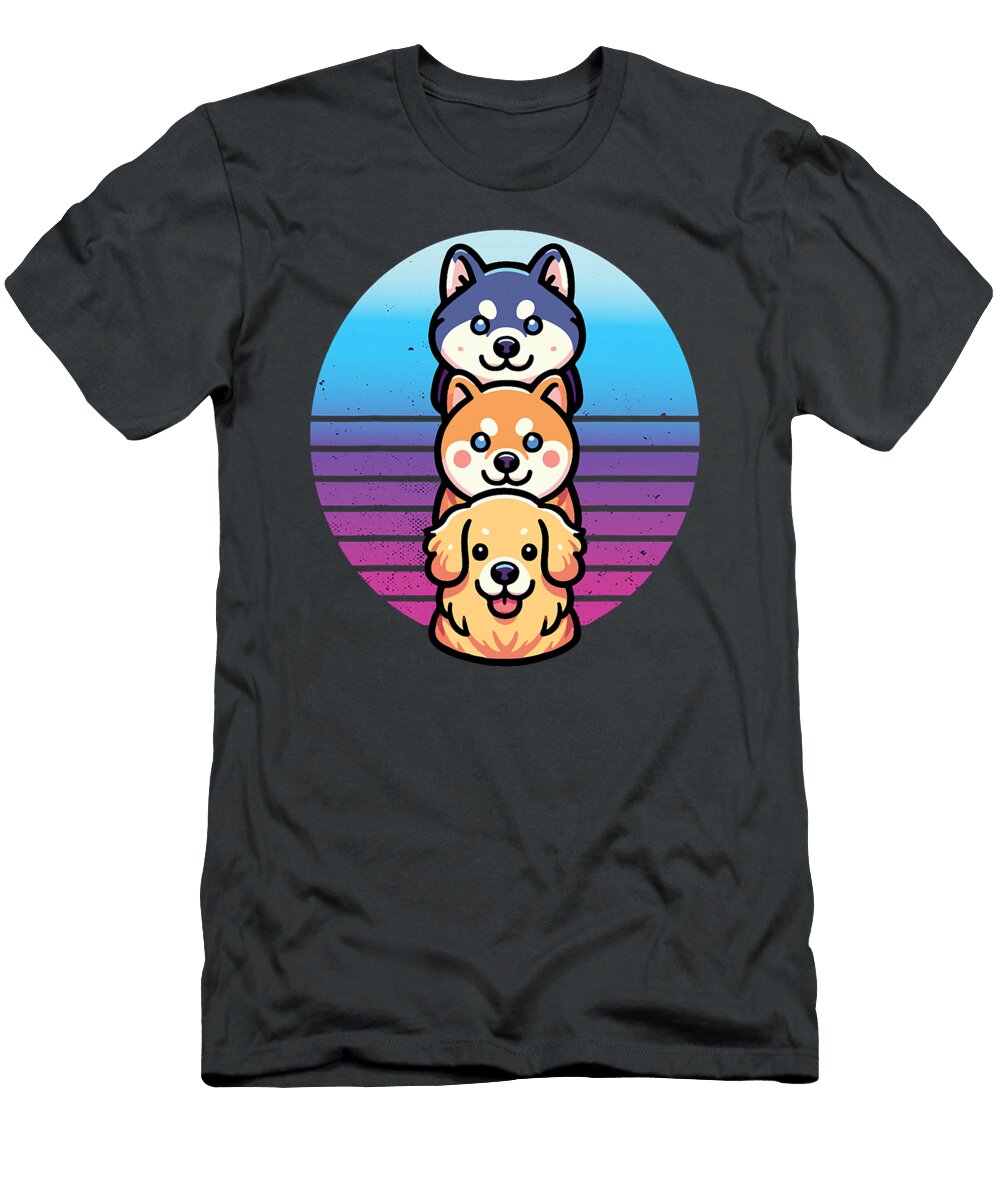 Husky Shiba Inu Golden Retriever Dog Cute Pet Sophie Eleanor T-Shirt