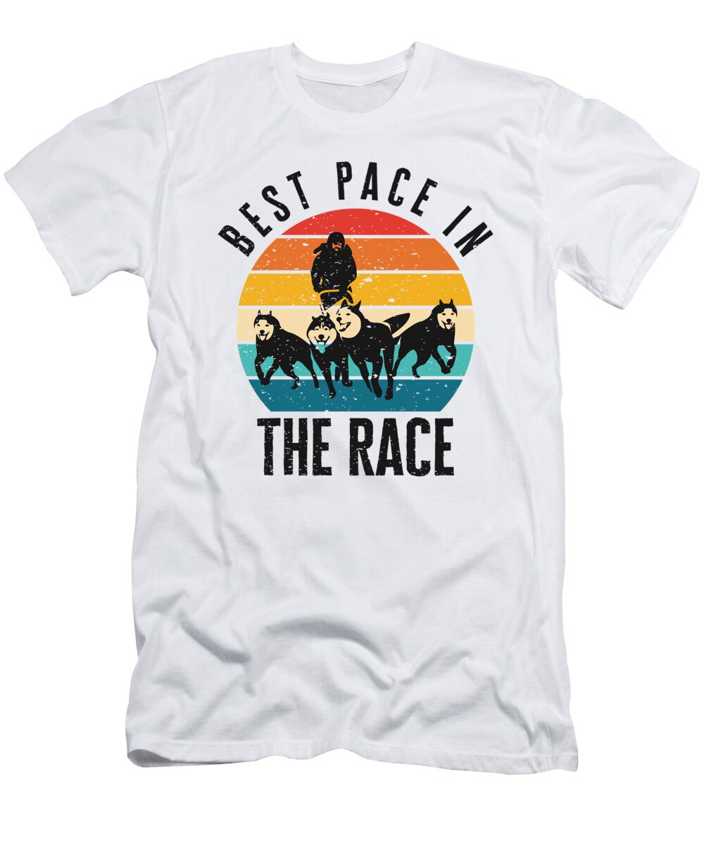 Husky Sledding Best Pace Sled Dog Racing Alaskan Racers Toms Store T-Shirt