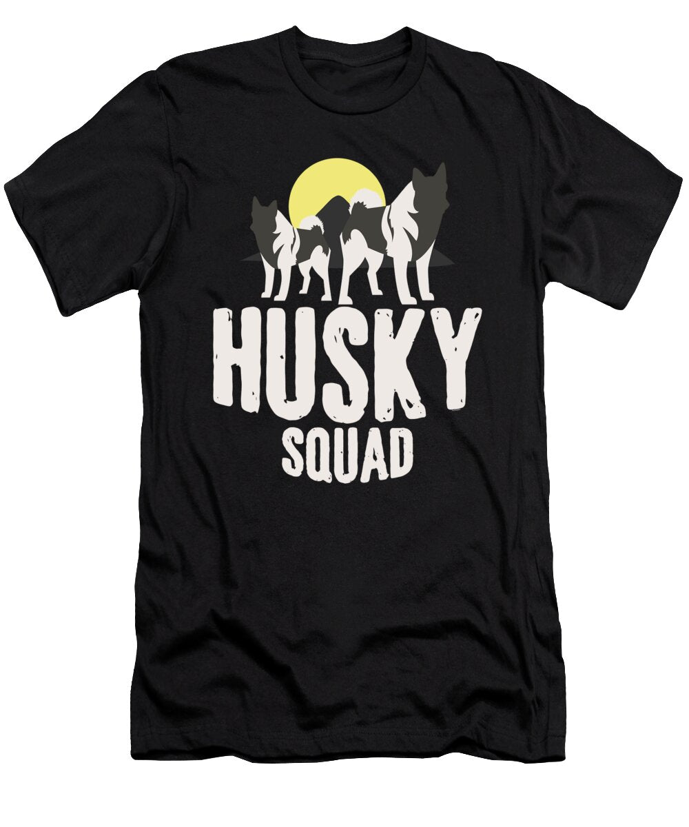 Husky Squad Syberian Dog Pet Owners Animal Lovers Thomas Larch T-Shirt