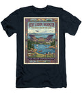 Husky Stadium By Lake Washington Iconic Vintage Travel Poster Sampadart Gallery T-Shirt