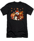 Husky Thanksgiving Leopard Pumpkins Fall Leaves Dh Bubble T-Shirt