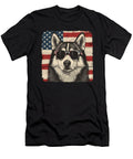 Husky with Patriotic Flair Studi Alex T-Shirt