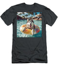 Husky with Pool Float Elisabeth Lucas T-Shirt