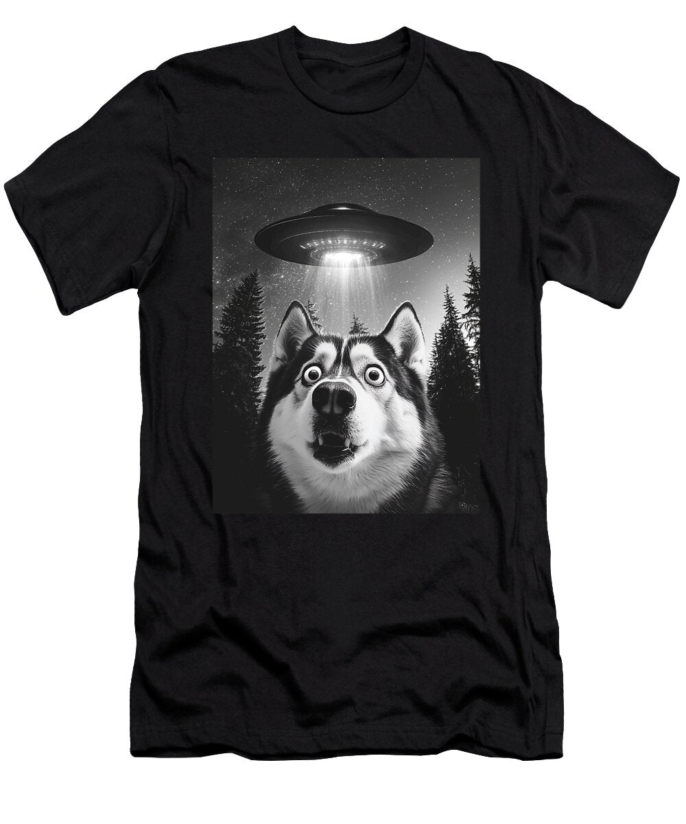 Huskys Encounter with Ufo Studi Alex T-Shirt