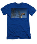 Hydro Linemen on Boom Lift with Old Suspension Insulators From H Reimar Gaertner T-Shirt