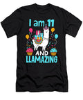 I Am 11 and Llamazing Amazing Llama Animal Birthday Haselshirt T-Shirt