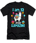 I Am 12 and Llamazing Amazing Llama Animal Birthday Haselshirt T-Shirt