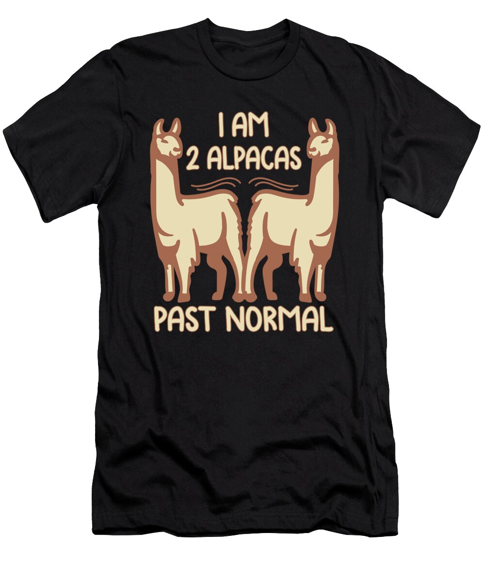 I Am 2 Alpacas Past Normal Tenshirt T-Shirt
