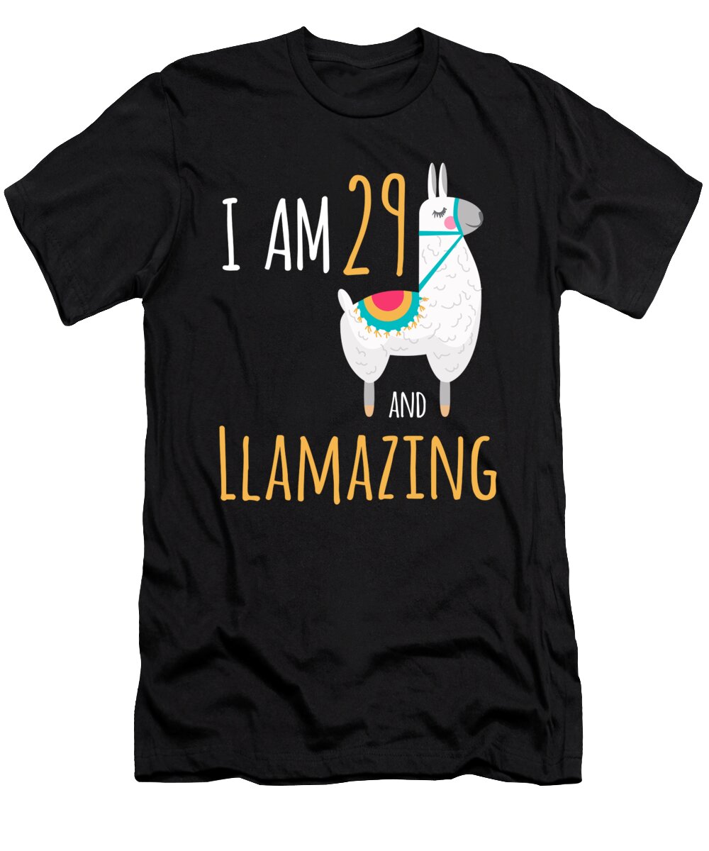 I Am 29 and Llamazing Funny Llama Alpaca Birthday Gift Crypto Keeper T-Shirt
