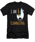 I Am 6 and Llamazing Funny Llama Alpaca Birthday Gift Crypto Keeper T-Shirt