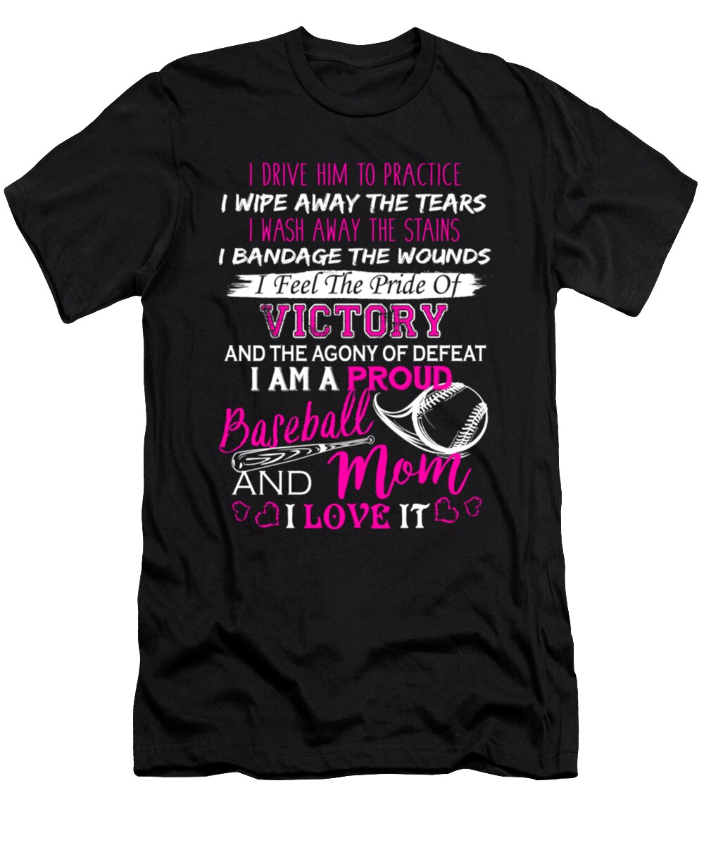 I Am a Proud Baseball and Mom Tinh Tran Le Thanh T-Shirt