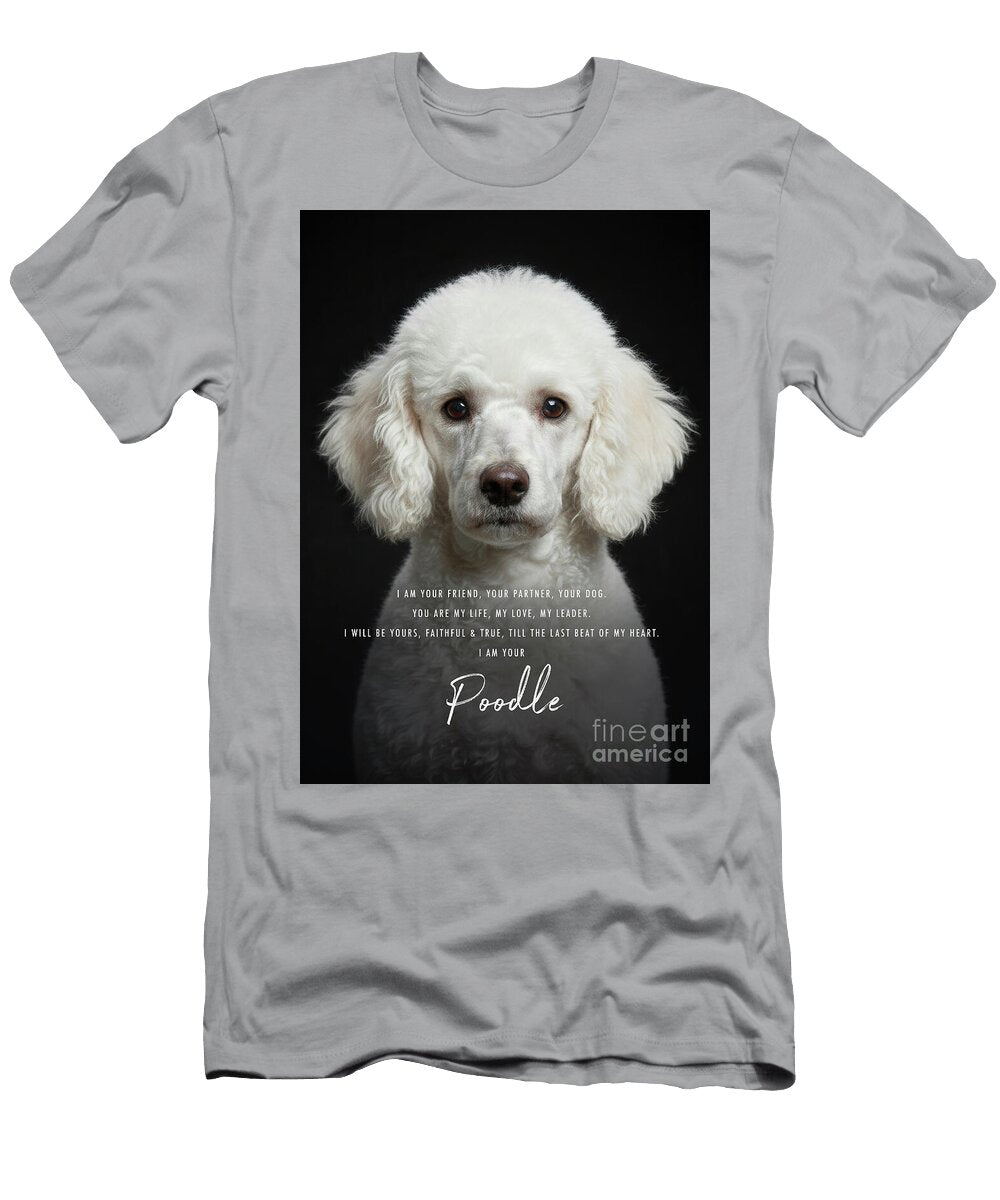 I Am Your Poodle Quote Aged Pixel T-Shirt