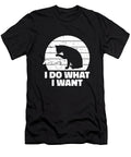 I Do What I Want Cafe Roasting Roaster Barista Coffee Cat Crazy Squirrel T-Shirt