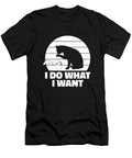 I Do What I Want Roasting Cafe Roaster Barista Coffee Cat Crazy Squirrel T-Shirt