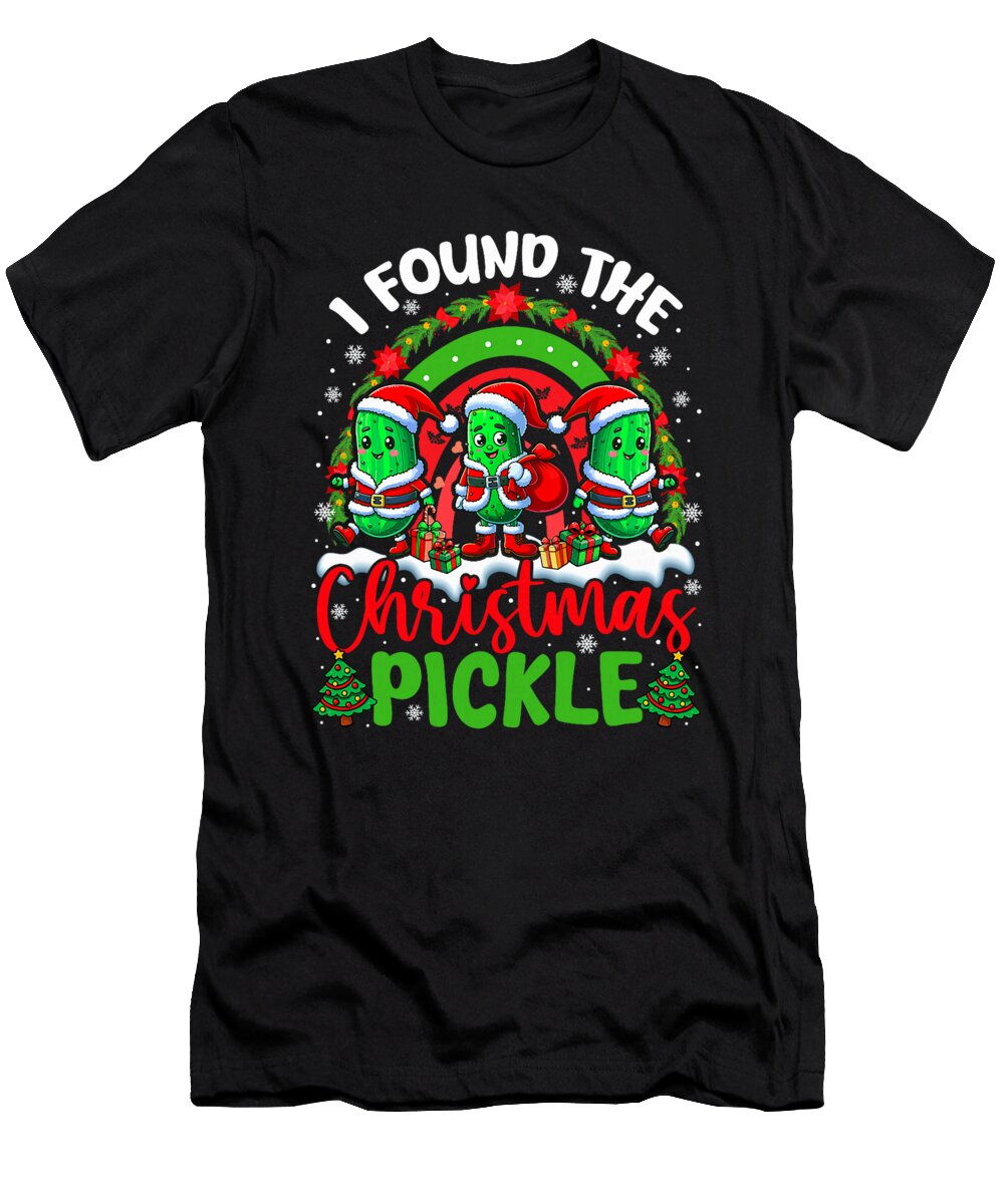 I Found the Pickle Christmas Three Santa Pickles Sophie Eleanor T-Shirt