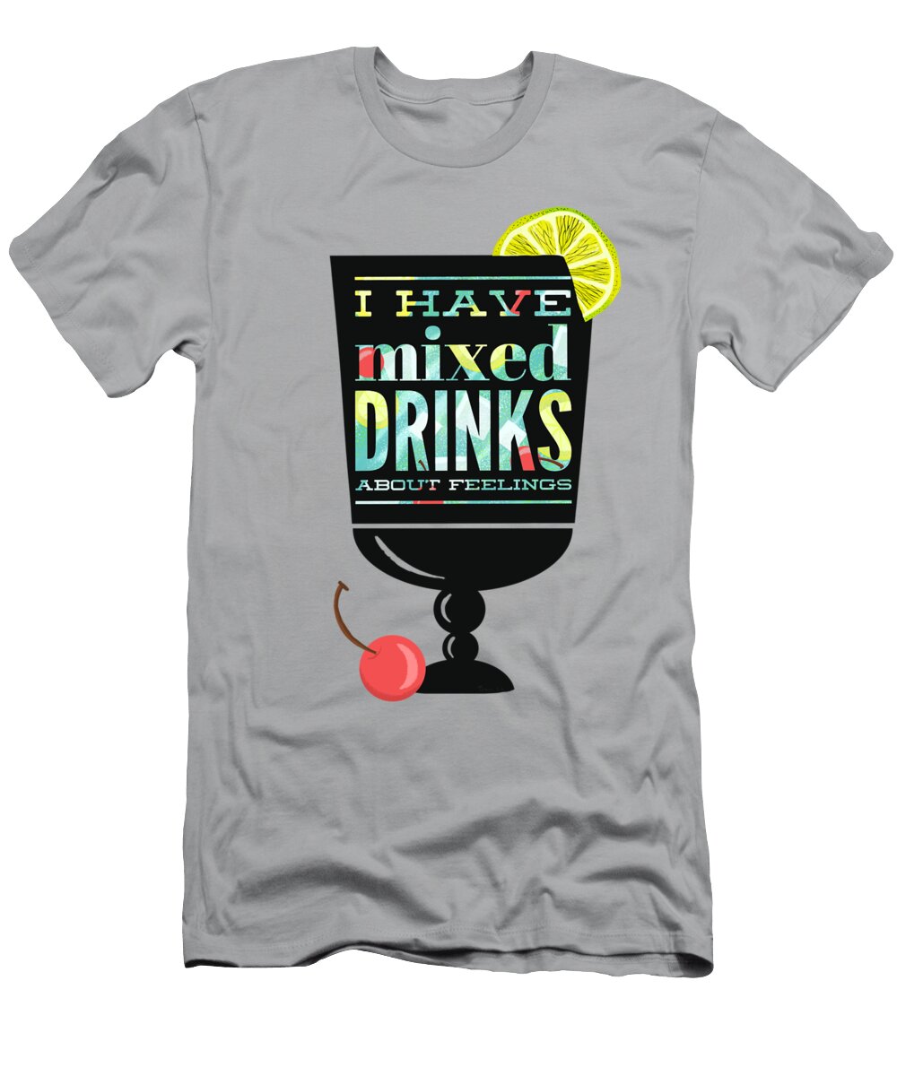 I Have Mixed Drinks About Feelings Little Bunny Sunshine T-Shirt