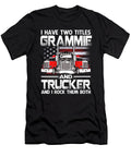 I Have Two Titles Grammie and Trucker and I Rock Them Both US Flag Dhbubble T-Shirt