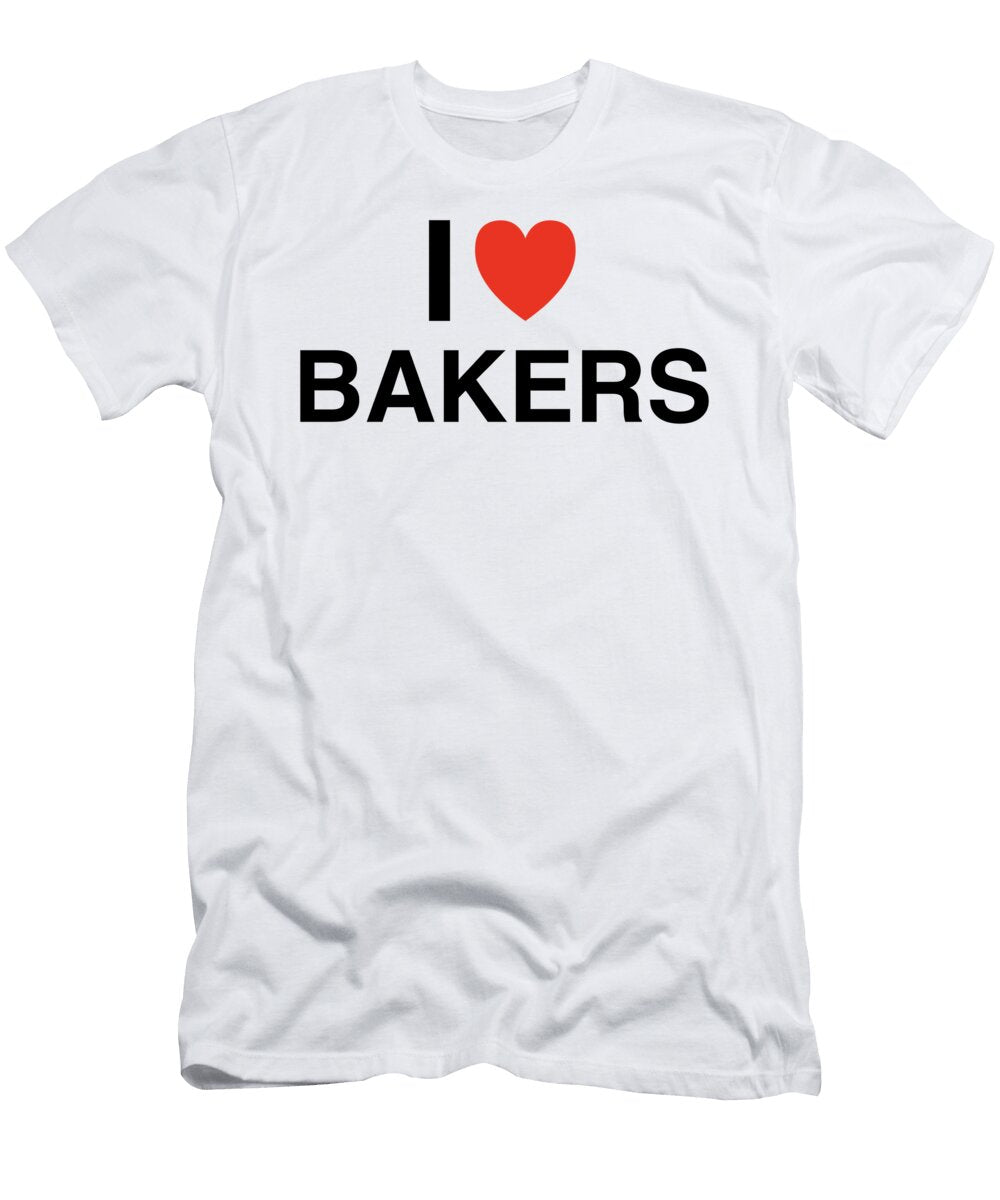 I Heart Bakers in Black I Heart Everything T-Shirt