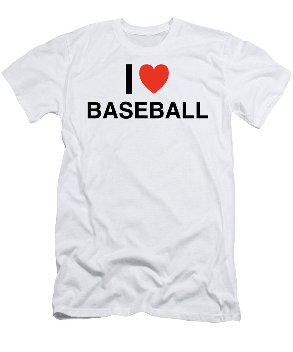 I Heart Baseball in Black I Heart Everything T-Shirt