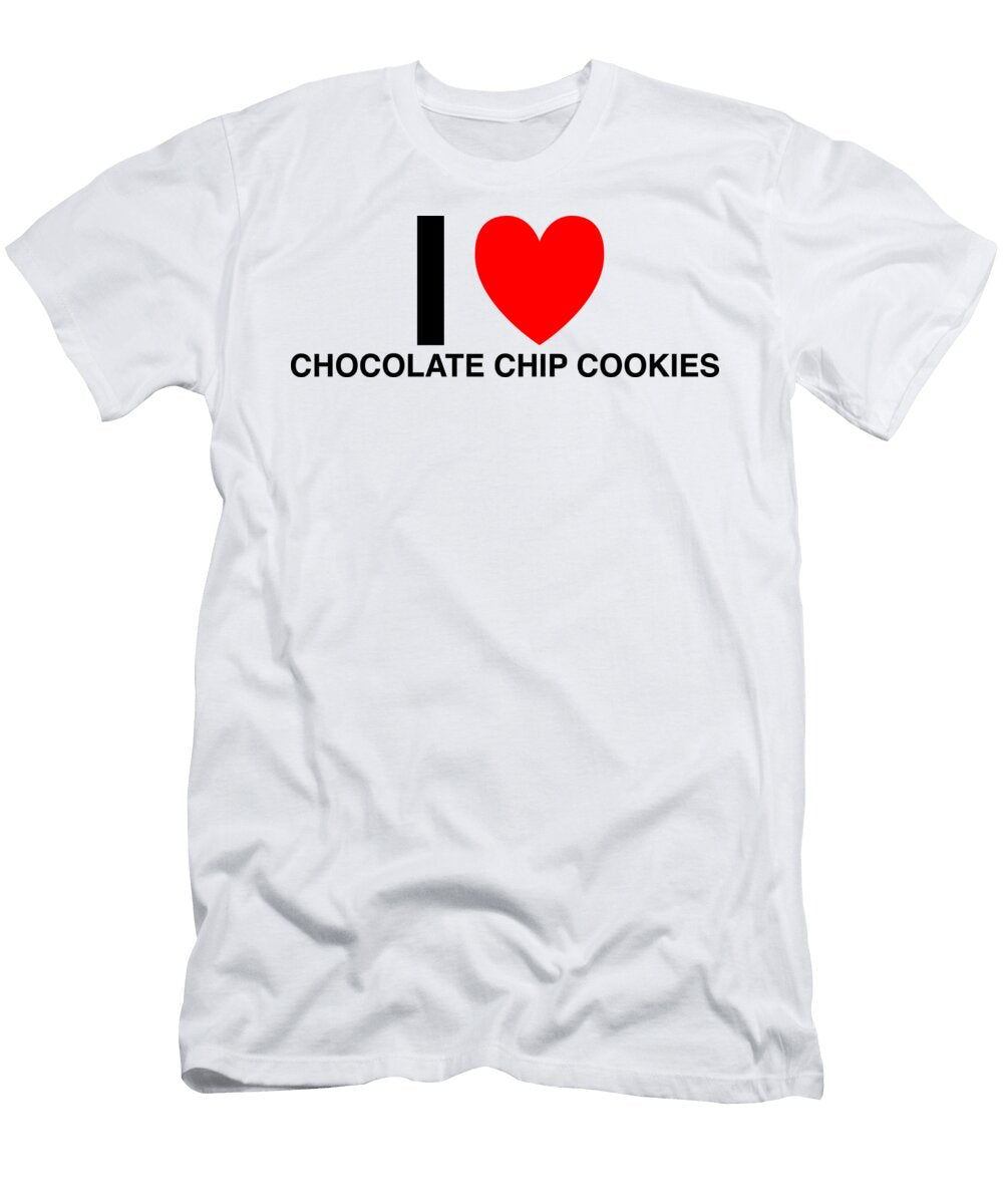 I Heart Chocolate Chip Cookies in Classic in White I Heart Everything T-Shirt