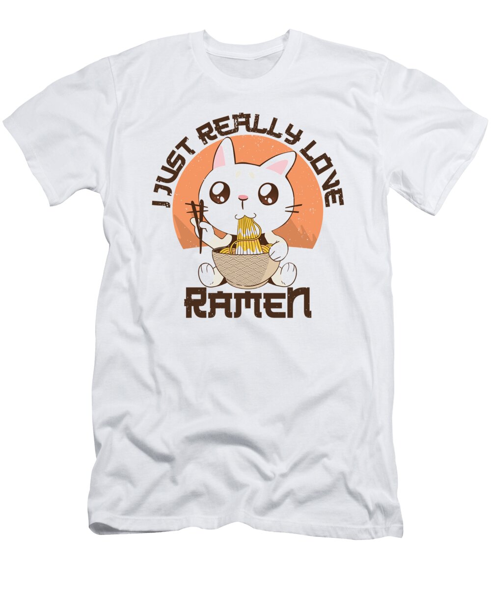 I Just Really Love Ramen Anime Kawaii Basquiaty Store T-Shirt
