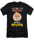 I Just Want to Eat Ramen and Watch Anime Gift Graphic Alessandra Roth T-Shirt