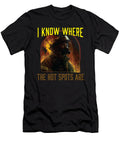 I Know Where the Hot Spots Are Fireman Firefighter Maximus Designs T-Shirt