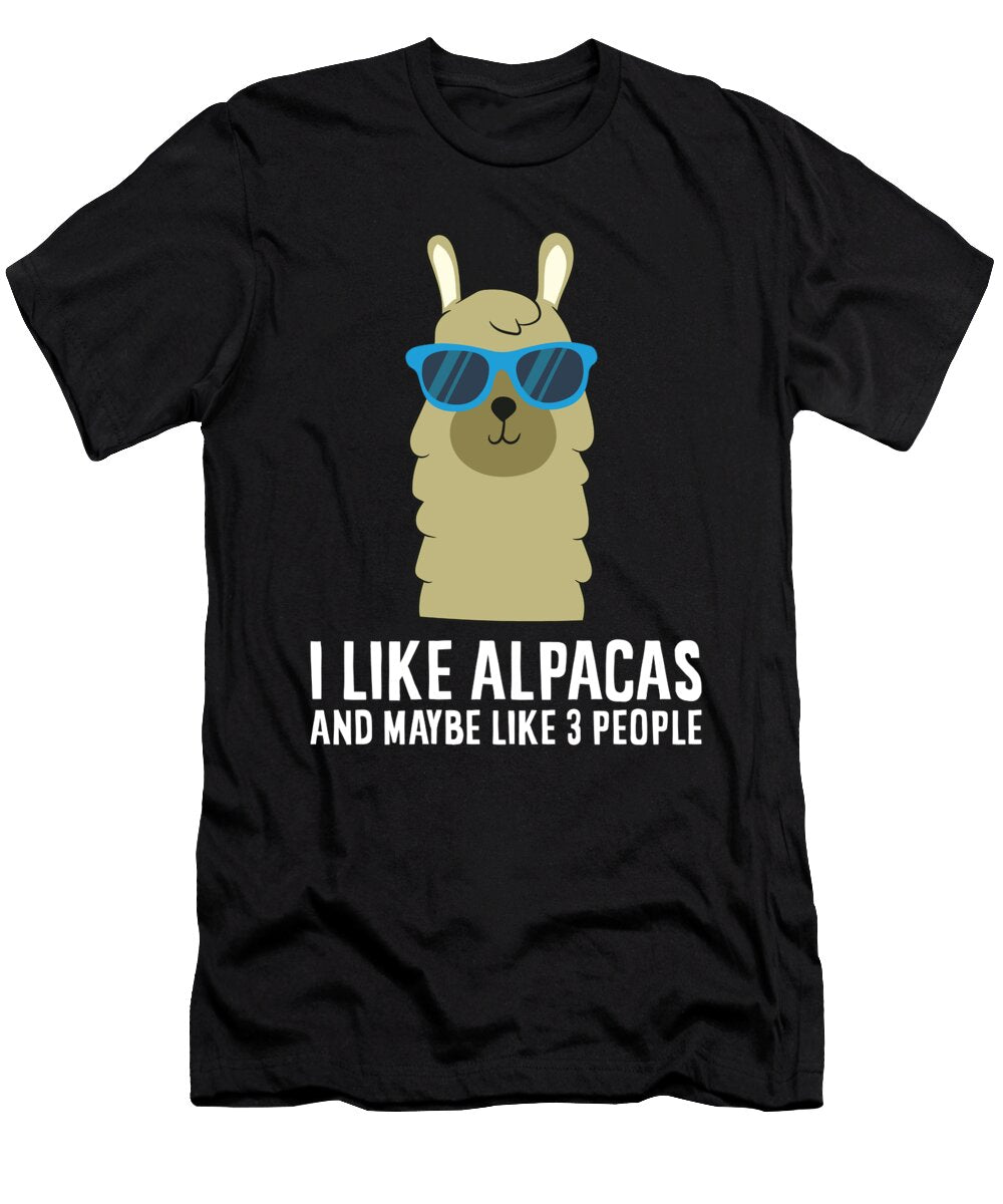 I Like Alpacas and Maybe Like 3 People Eq Designs T-Shirt