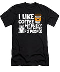 I Like Coffee My Husky and Maybe Like 3 People Eq Designs T-Shirt
