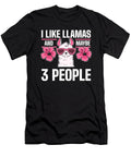 I Like Llamas and Maybe 3 People Cute Alpaca Lover Alessandra Roth T-Shirt